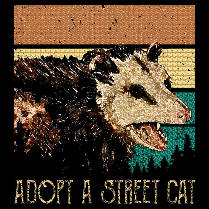 Classic Art Opossums Vaporware Adopt A S.T.R.E.E.T Cat Mousepad