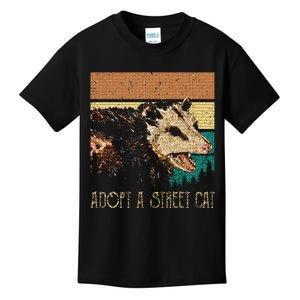 Classic Art Opossums Vaporware Adopt A S.T.R.E.E.T Cat Kids T-Shirt