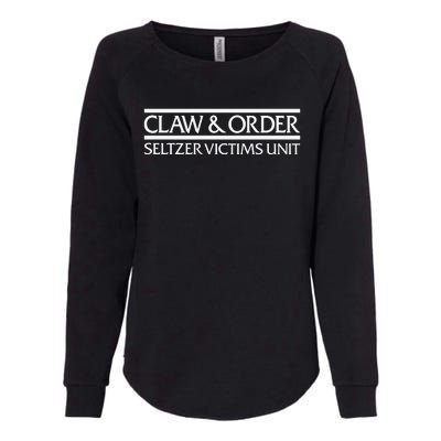 Claw And Order Seltzer Victims Uni Womens California Wash Sweatshirt