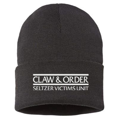 Claw And Order Seltzer Victims Uni Sustainable Knit Beanie