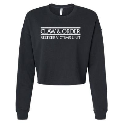 Claw And Order Seltzer Victims Uni Cropped Pullover Crew