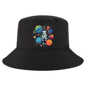 Cat Astronaut Out In The Space Cool Comfort Performance Bucket Hat