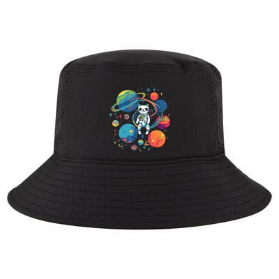 Cat Astronaut Out In The Space Cool Comfort Performance Bucket Hat