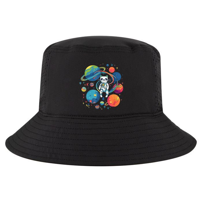 Cat Astronaut Out In The Space Cool Comfort Performance Bucket Hat