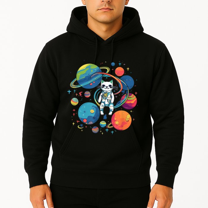 Cat Astronaut Out In The Space Hoodie