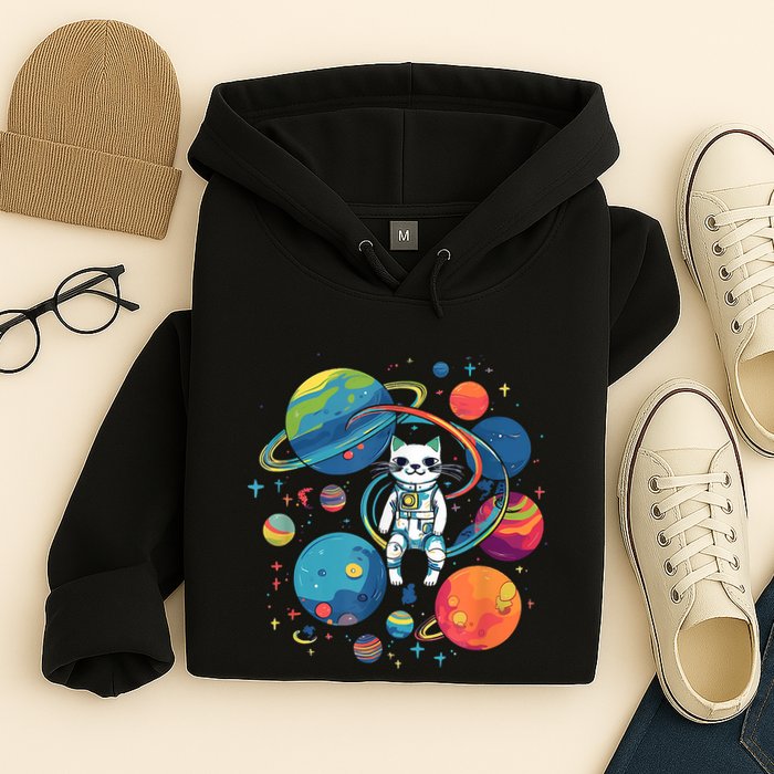 Cat Astronaut Out In The Space Hoodie