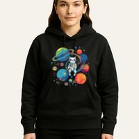 Cat Astronaut Out In The Space Hoodie