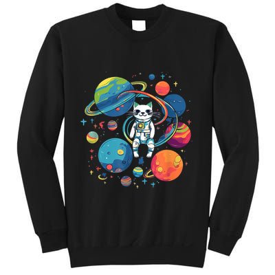 Cat Astronaut Out In The Space Sweatshirt