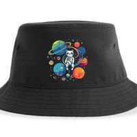 Cat Astronaut Out In The Space Sustainable Bucket Hat