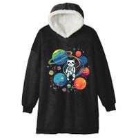 Cat Astronaut Out In The Space Hooded Wearable Blanket