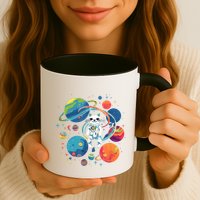 Cat Astronaut Out In The Space Mug