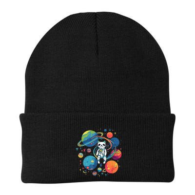 Cat Astronaut Out In The Space Beanie
