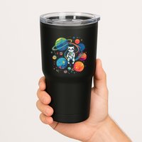 Cat Astronaut Out In The Space Tumbler