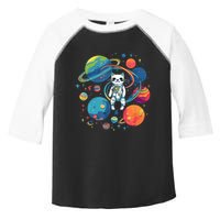 Cat Astronaut Out In The Space Toddler Fine Jersey T-Shirt