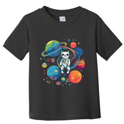 Cat Astronaut Out In The Space Toddler T-Shirt