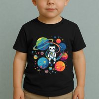 Cat Astronaut Out In The Space Toddler T-Shirt