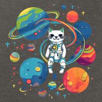 Cat Astronaut Out In The Space Cotton Canvas Backpack