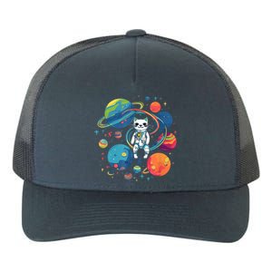 Cat Astronaut Out In The Space Yupoong Adult 5-Panel Trucker Hat