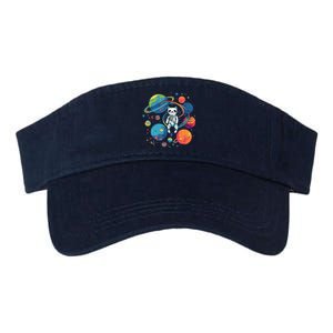 Cat Astronaut Out In The Space Valucap Bio-Washed Visor