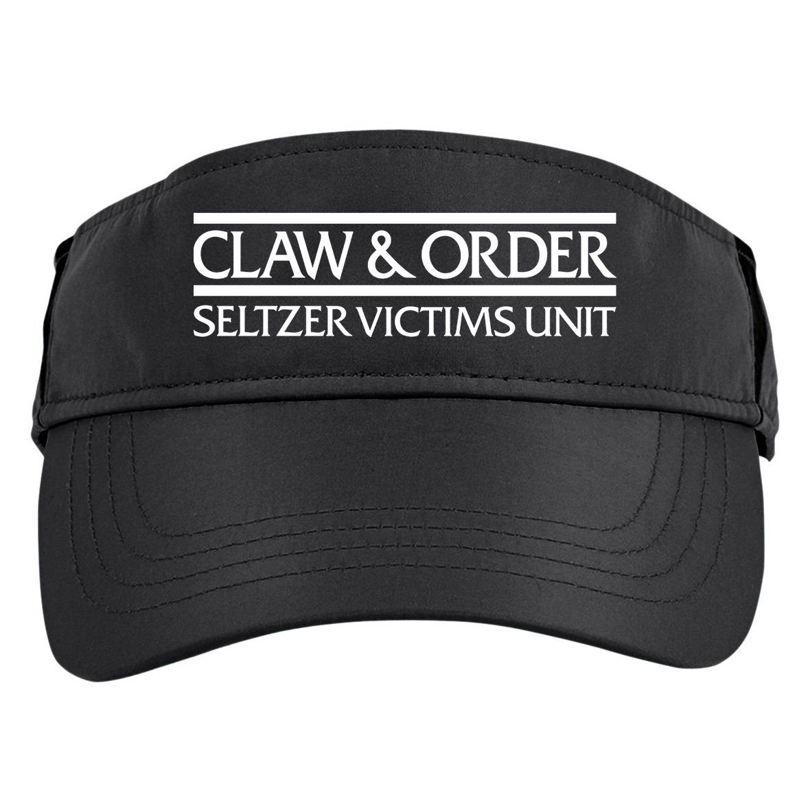 Claw And Order Seltzer Victims Unit Adult Drive Performance Visor