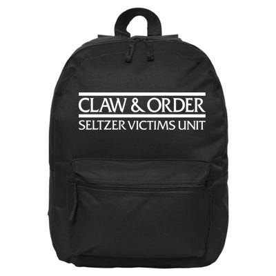 Claw And Order Seltzer Victims Unit 16 in Basic Backpack