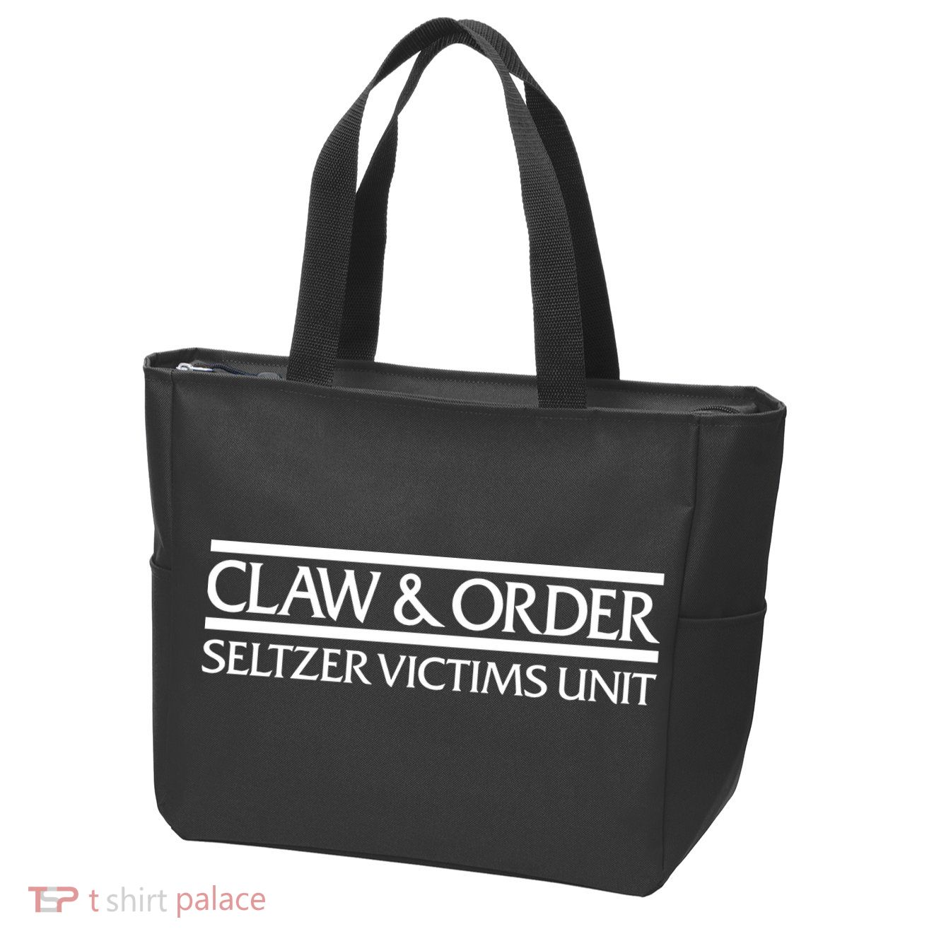 Claw And Order Seltzer Victims Unit Zip Tote Bag