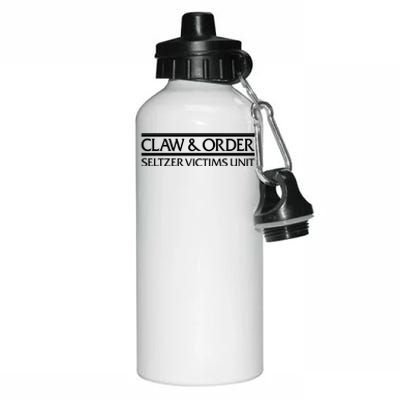 Claw And Order Seltzer Victims Unit Aluminum Water Bottle