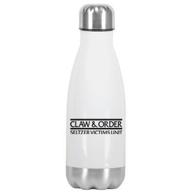 Claw And Order Seltzer Victims Unit Stainless Steel Insulated Water Bottle