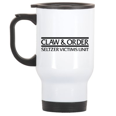 Claw And Order Seltzer Victims Unit Stainless Steel Travel Mug