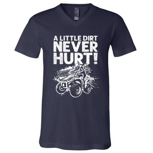 Cool ATV Off Road 4 Wheeler Bike Quad Racing V-Neck T-Shirt