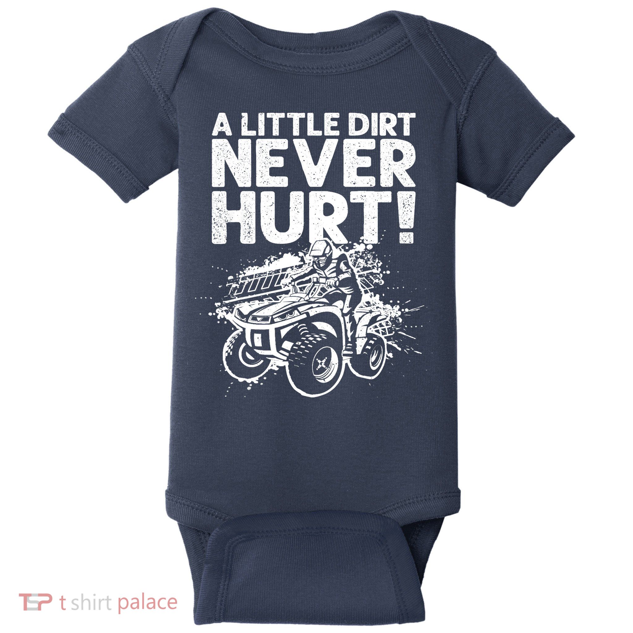 Cool ATV Off Road 4 Wheeler Bike Quad Racing Baby Bodysuit