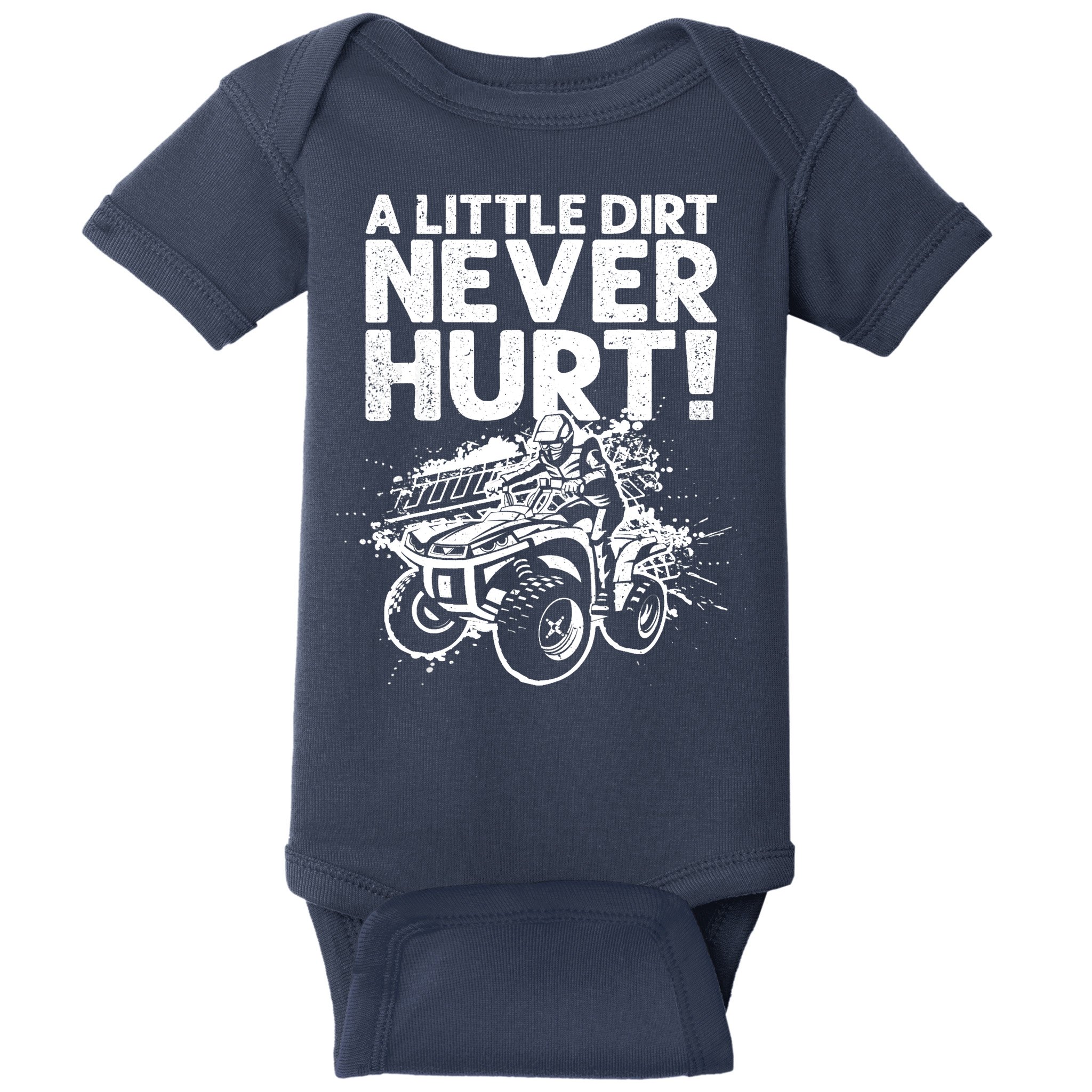 Cool ATV Off Road 4 Wheeler Bike Quad Racing Baby Bodysuit