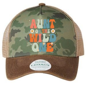 Cute Aunt Of The Wild One Birthday Family Matching Great Gift Legacy Tie Dye Trucker Hat