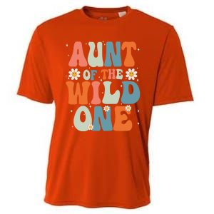 Cute Aunt Of The Wild One Birthday Family Matching Great Gift Cooling Performance Crew T-Shirt