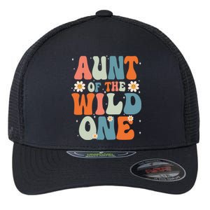 Cute Aunt Of The Wild One Birthday Family Matching Great Gift Flexfit Unipanel Trucker Cap