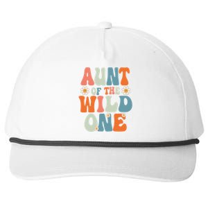 Cute Aunt Of The Wild One Birthday Family Matching Great Gift Snapback Five-Panel Rope Hat