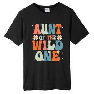 Cute Aunt Of The Wild One Birthday Family Matching Great Gift Tall Fusion ChromaSoft Performance T-Shirt