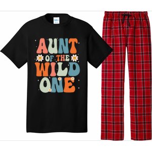 Cute Aunt Of The Wild One Birthday Family Matching Great Gift Pajama Set