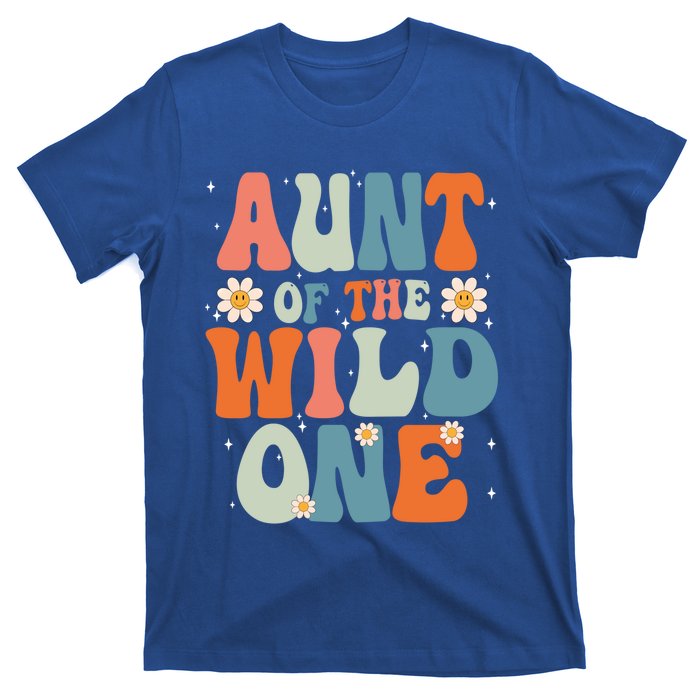 Cute Aunt Of The Wild One Birthday Family Matching Great Gift T-Shirt