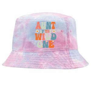 Cute Aunt Of The Wild One Birthday Family Matching Great Gift Tie-Dyed Bucket Hat