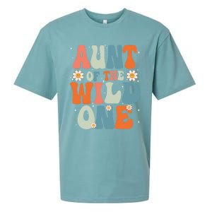 Cute Aunt Of The Wild One Birthday Family Matching Great Gift Sueded Cloud Jersey T-Shirt