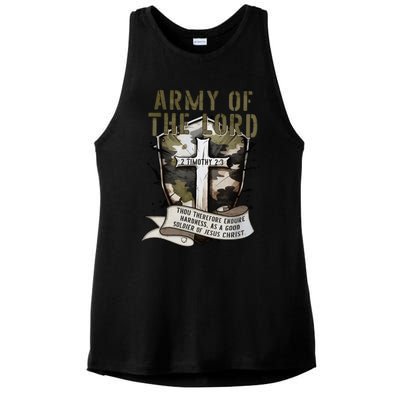 Camo Armor Of God Christians Religious Camouflage Gift Ladies PosiCharge Tri-Blend Wicking Tank