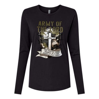 Camo Armor Of God Christians Religious Camouflage Gift Womens Cotton Relaxed Long Sleeve T-Shirt