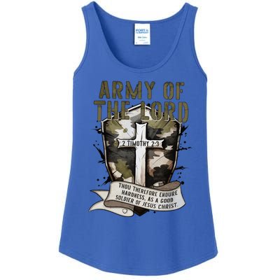 Camo Armor Of God Christians Religious Camouflage Gift Ladies Essential Tank