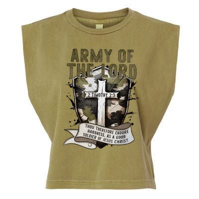 Camo Armor Of God Christians Religious Camouflage Gift Garment-Dyed Women's Muscle Tee