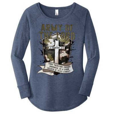 Camo Armor Of God Christians Religious Camouflage Gift Women's Perfect Tri Tunic Long Sleeve Shirt