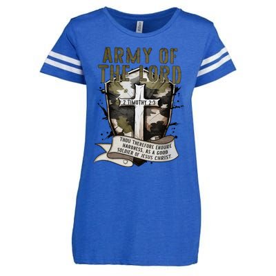 Camo Armor Of God Christians Religious Camouflage Gift Enza Ladies Jersey Football T-Shirt