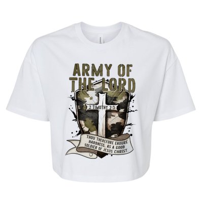 Camo Armor Of God Christians Religious Camouflage Gift Bella+Canvas Jersey Crop Tee