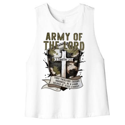 Camo Armor Of God Christians Religious Camouflage Gift Women's Racerback Cropped Tank