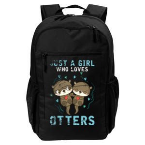 Cute Animal Otter Lover Wo Gift Otter Daily Commute Backpack